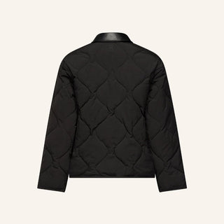Ladies Cashmir Puffer Coat | Black