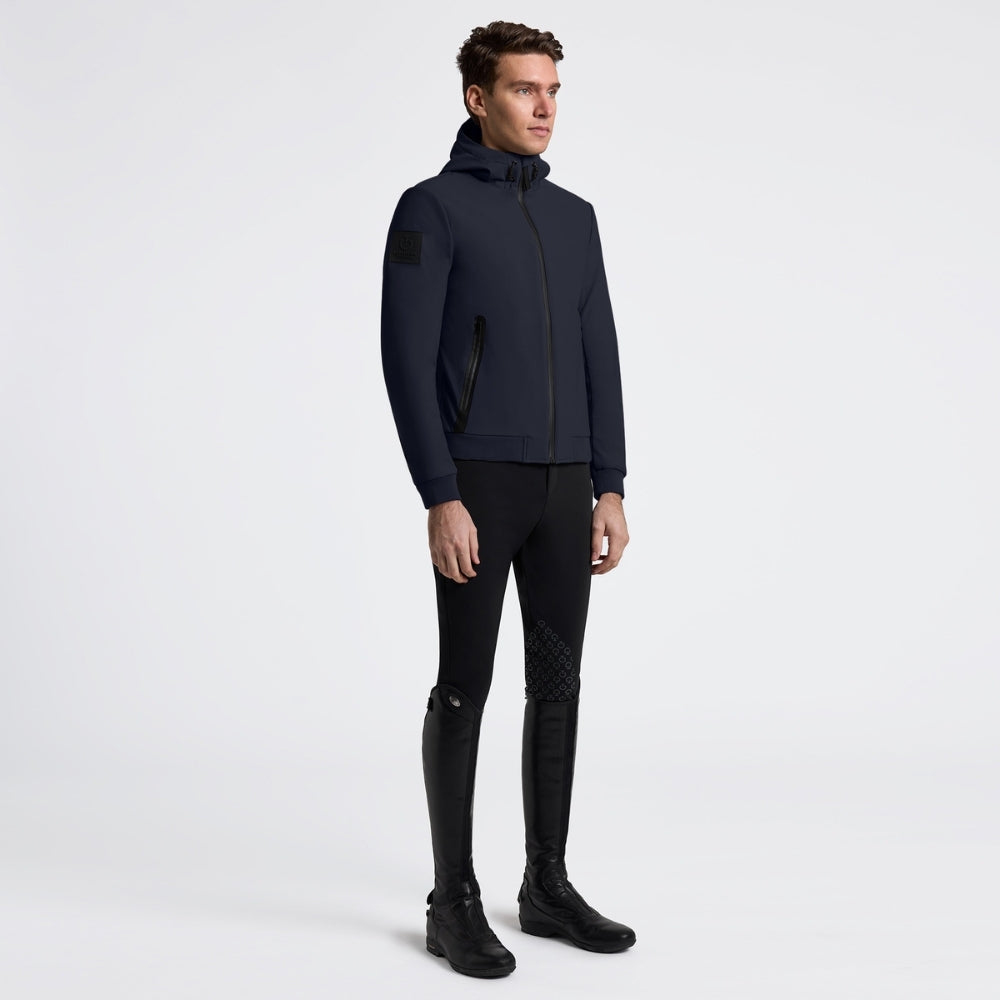 Mens Thermal Hooded Performance Coat | Navy