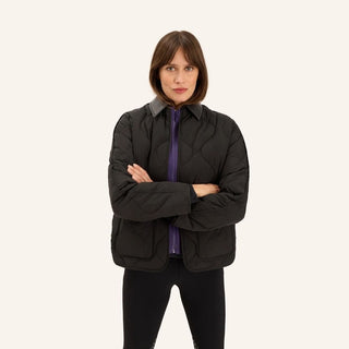 Ladies Cashmir Puffer Coat | Black