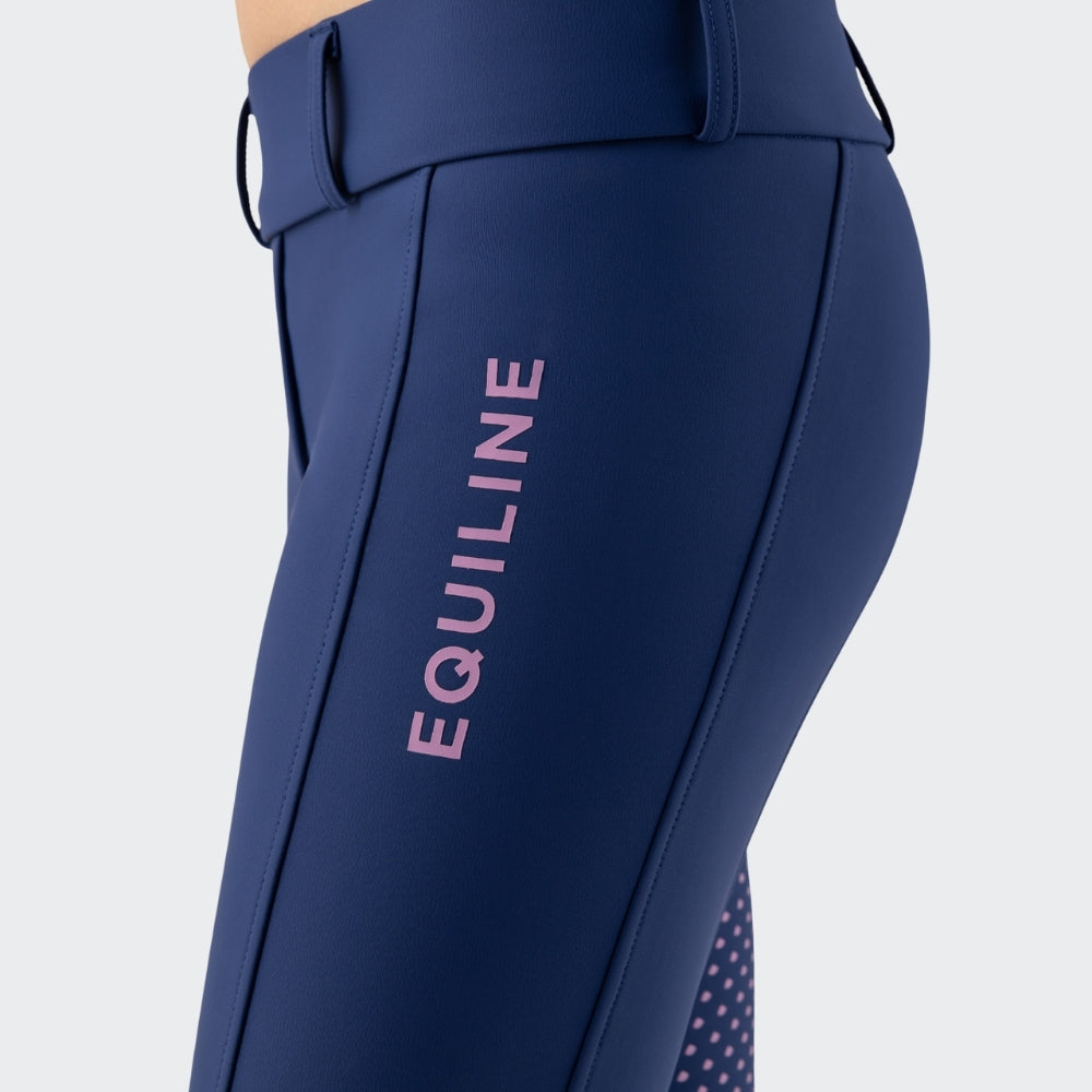 Girls Cunix Riding Leggings | Full Grip | Navy