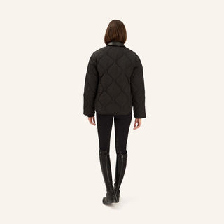 Ladies Cashmir Puffer Coat | Black