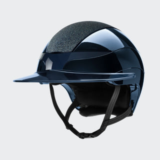 Xanto Helmet | Sun Visor | Swarovski Top | Glossy Navy
