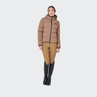 Ladies Down Hooded Coat | Tobacco Brown