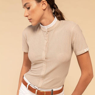 Ladies Helios Short Sleeve Competition Polo | Beige