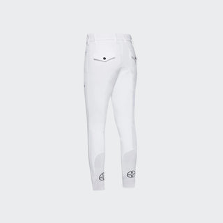Mens Athletic Breeches With Back Pocket | White