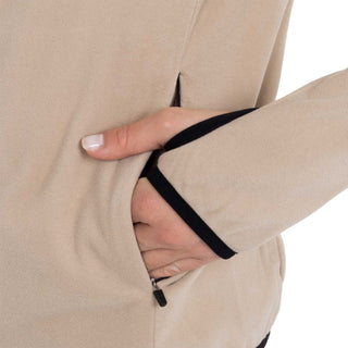 Ladies Full Zip Fleece Hoodie | Cobblestone