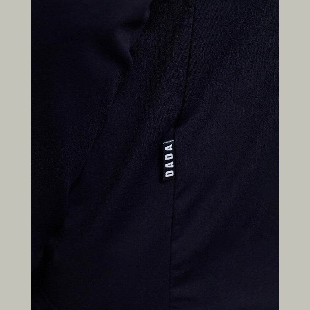 Mens Albe Long Sleeve Technical Polo | Black