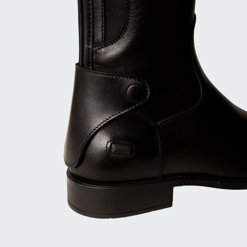Tall Riding Boots Without Laces | Black