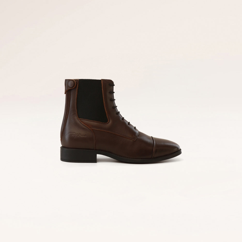 Short Boots Front Laces | Brown