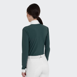 Ladies Perforated Long Sleeve Show Shirt | Pine Grove