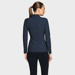 Ladies Evelya Full Zip Training Sweater | Navy