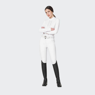 Ladies Rhinestones Show Shirt | White