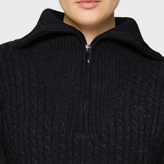 Ladies Suzanne Twisted Pullover Sweater | Black