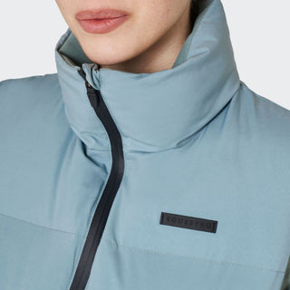 Ladies Quilted Down Vest | Slate Grey