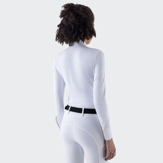 Ladies Eqcolo Long Sleeve Show Shirt | White