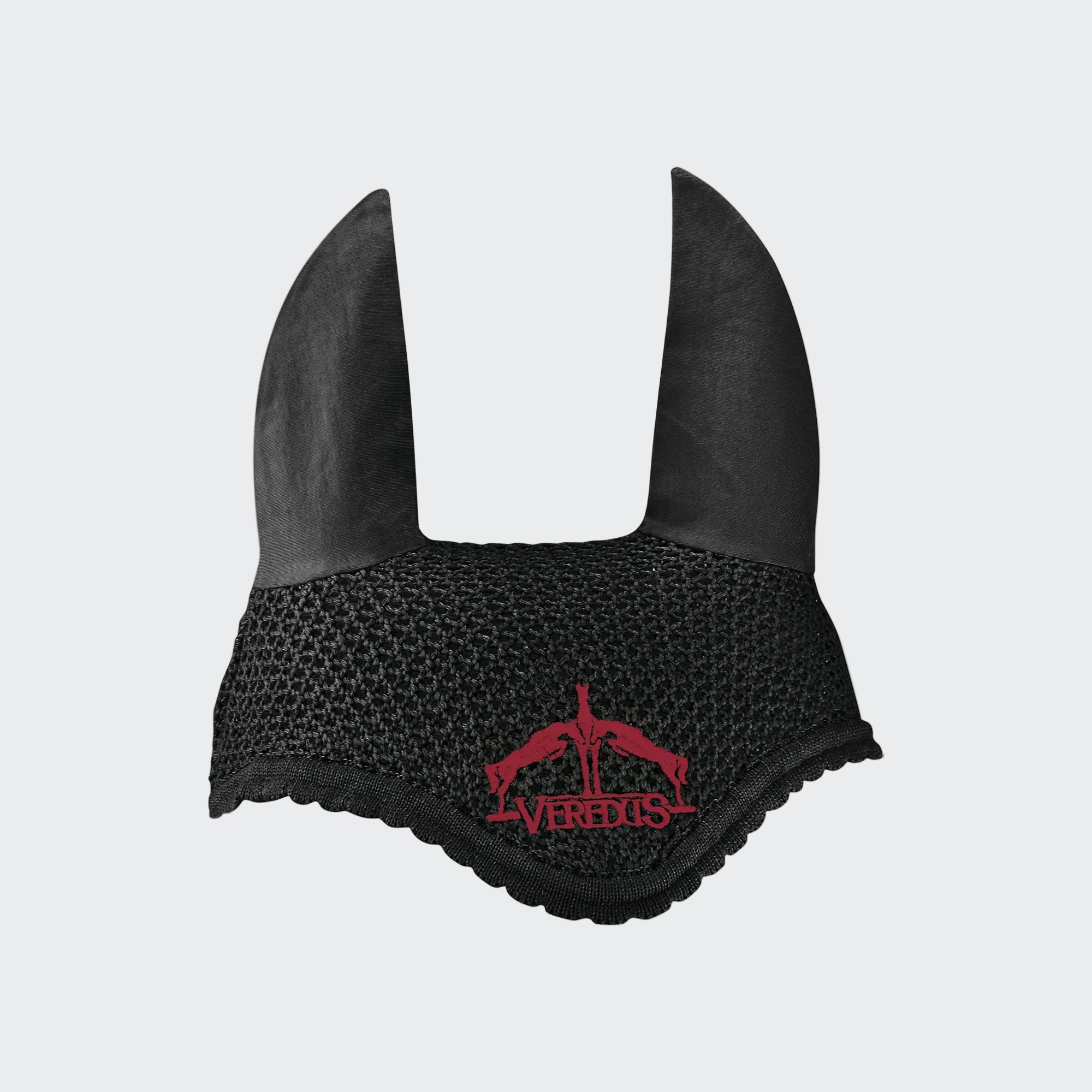 Cotton Fly Hood | Black | Burgundy