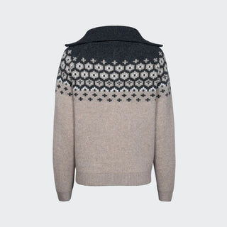 Ladies Cavalleara Knitted Pullover | Peanut