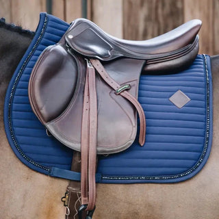 Saddle Pad Pearls Jumping - Navy