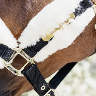 Nylon Sheepskin Headcollar Soft | Natural