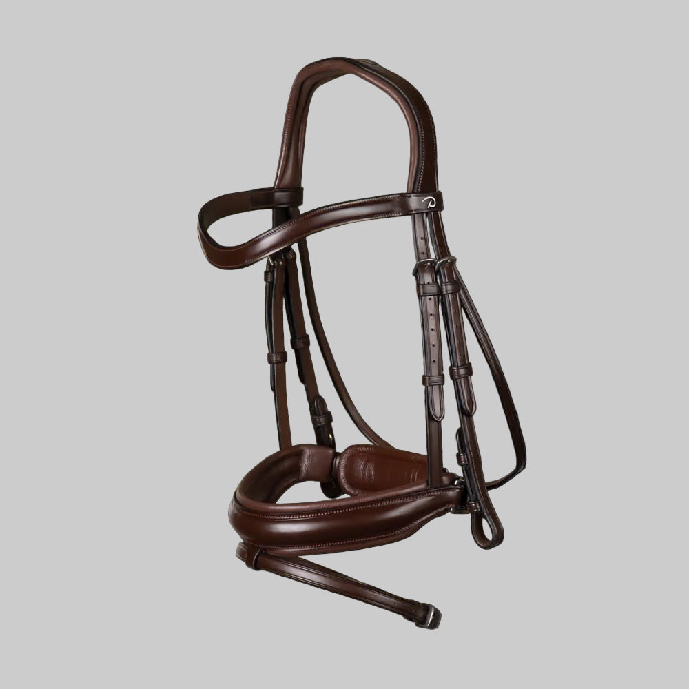Dressage Matt Medium Crank Noseband Bridle with Flash