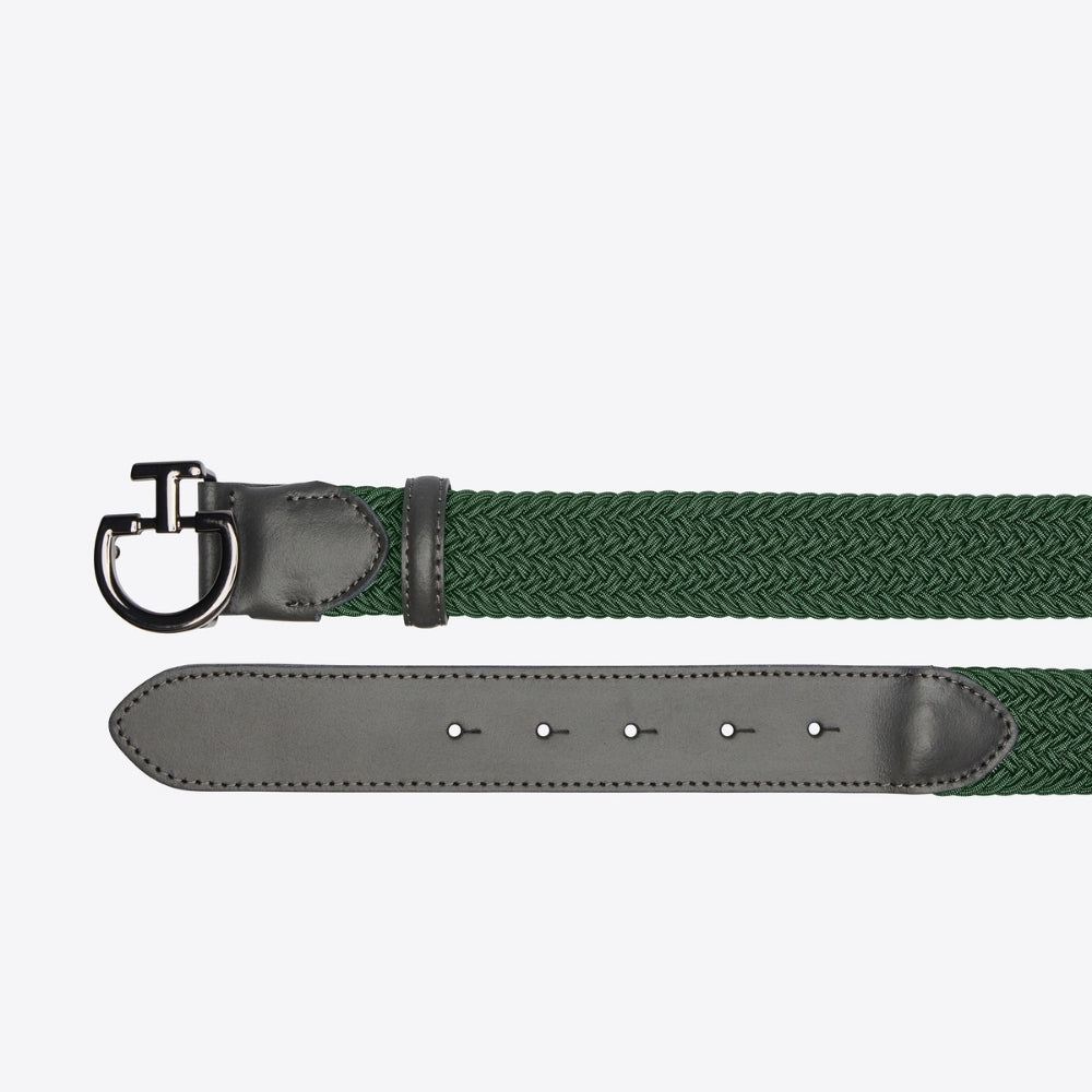 Ladies Elastic CT Clasp Belt | Bottle Green