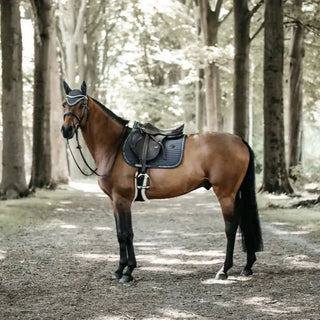 Saddle Pad Pearls Jumping - Grey