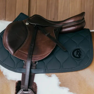 3D Wave Saddle Pad Show Jumping - Pine Green