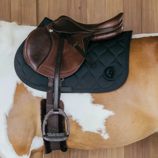 3D Wave Saddle Pad Show Jumping - Black