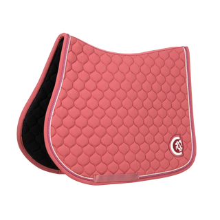 Onion Quilt 3D Logo Jumping Saddle Pad - Fuchsia