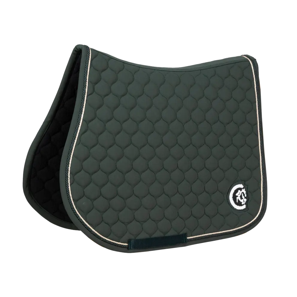 Onion Quilt 3D Logo Jumping Saddle Pad - Pine Green