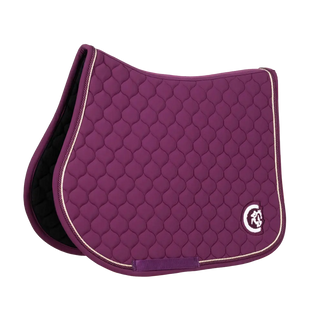 Onion Quilt 3D Logo Jumping Saddle Pad - Purple