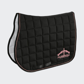 Saddle Pad Micro Fibre Jumping | Black | Light Pink