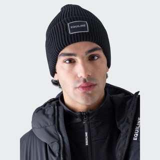 Unisex Eqcap Knitted Beanie | Black