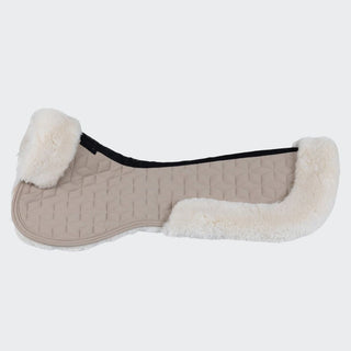 Technical Fabric + Sheepskin Half Pad | Cobblestone