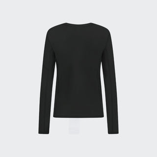 Ladies Perforated Training Polo | Black