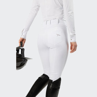 Ladies Mary Star Breeches | Medium Rise | White