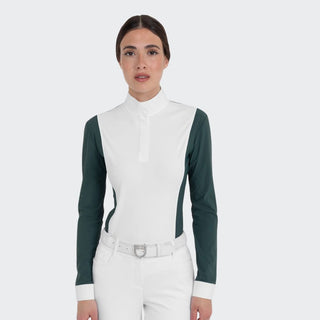 Ladies Perforated Long Sleeve Show Shirt | Pine Grove