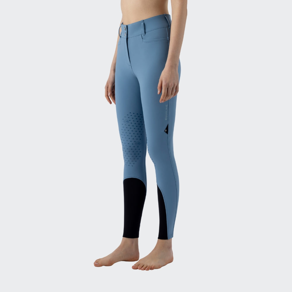 Ladies Edison Breeches | High Rise | Knee Grip | Provincial blue