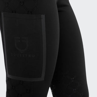 Ladies Monogram Riding Leggings | High Rise | Black
