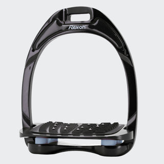 Black Aluminium Stirrups | Light Blue