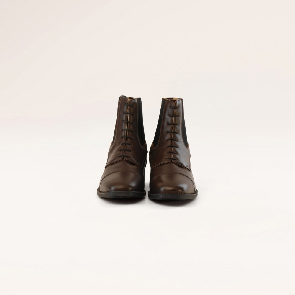 Short Boots Front Laces | Brown