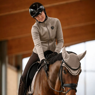 Ladies Cavaldetta Suede Look Jacket | Latte