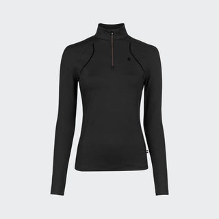 Ladies Cavaldivya Half Zip Training Polo | Black