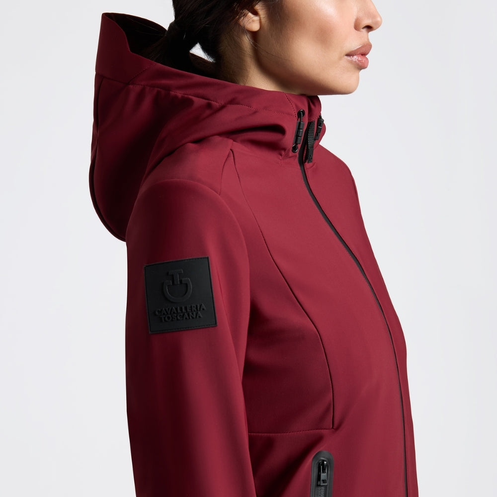 Ladies Thermal Hooded Performance Coat | Burgundy