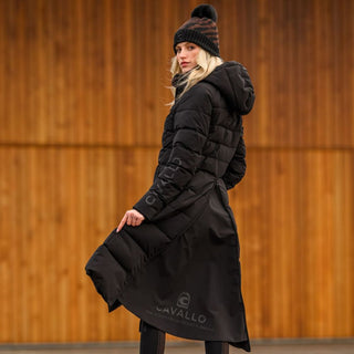 Ladies Cavaldeni Maxi Riding Coat | Black