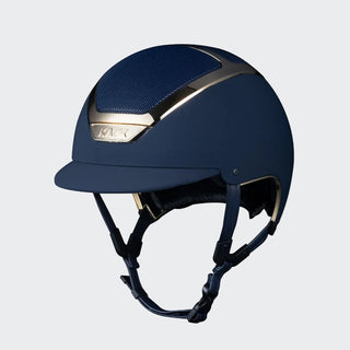 Dogma Chrome Riding Helmet | Navy | Gold