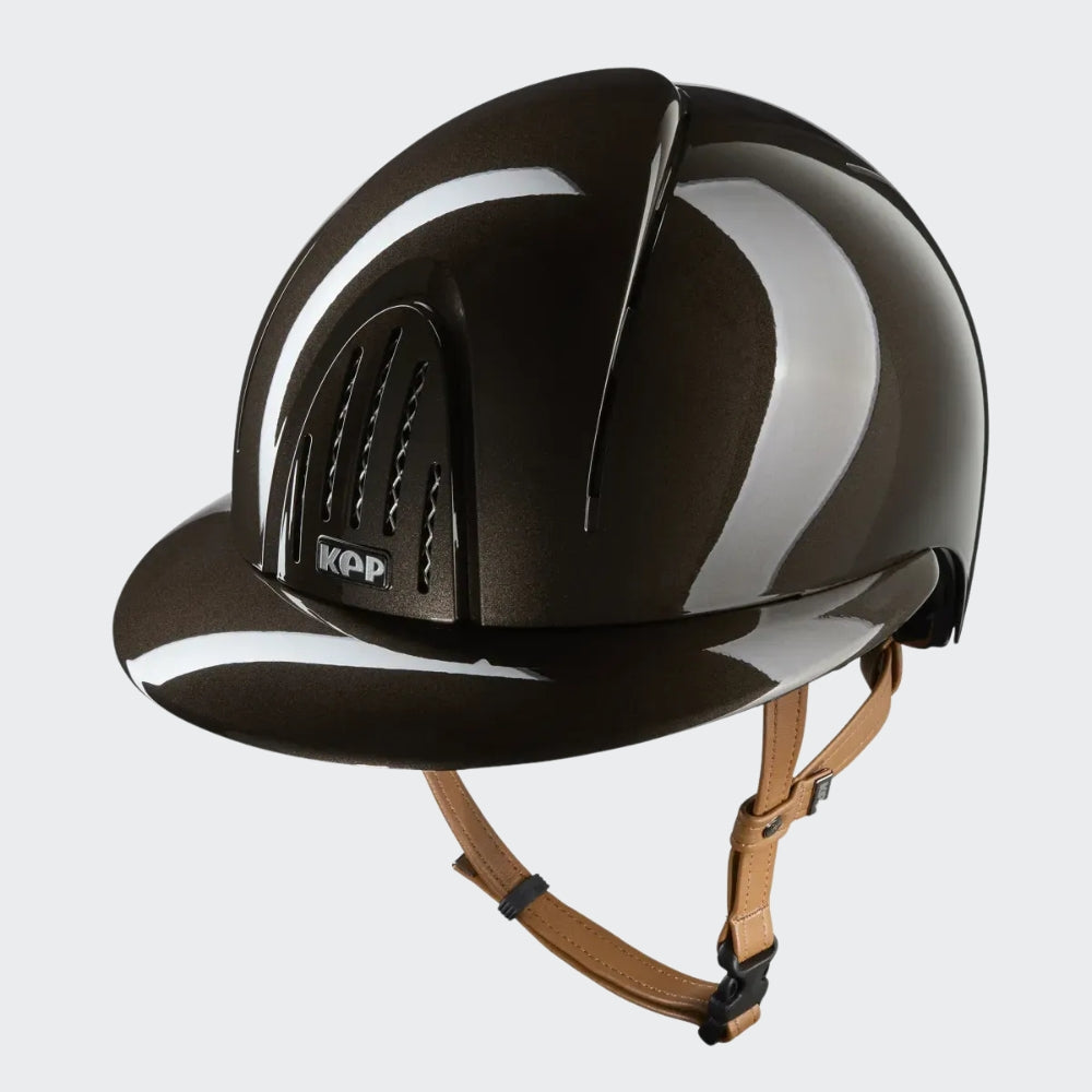 KEP Smart Nova | Beige Chinstrap | Polo Visor | Polish Brown