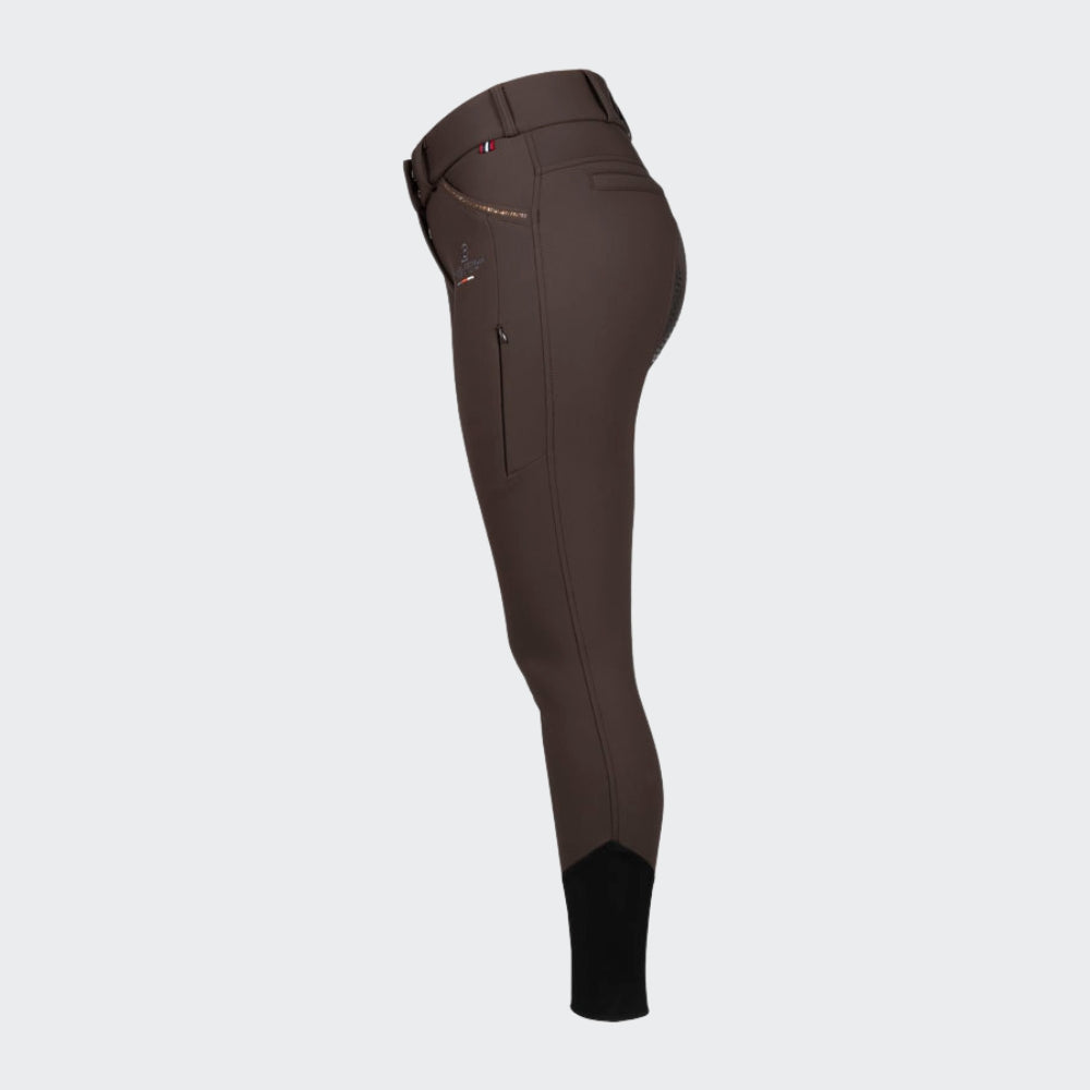 Ladies Cavalcasi Grip Mobile Breeches | High Rise | Full Grip | Espresso Brown
