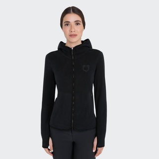 Ladies Full Zip Fleece Hoodie | Black