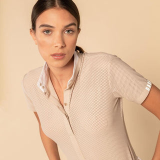 Ladies Helios Short Sleeve Competition Polo | Beige
